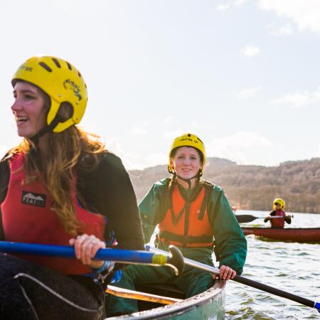 Two scouts Canoeing