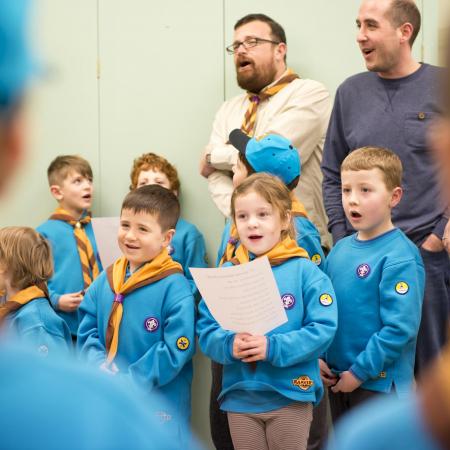 Beavers singing